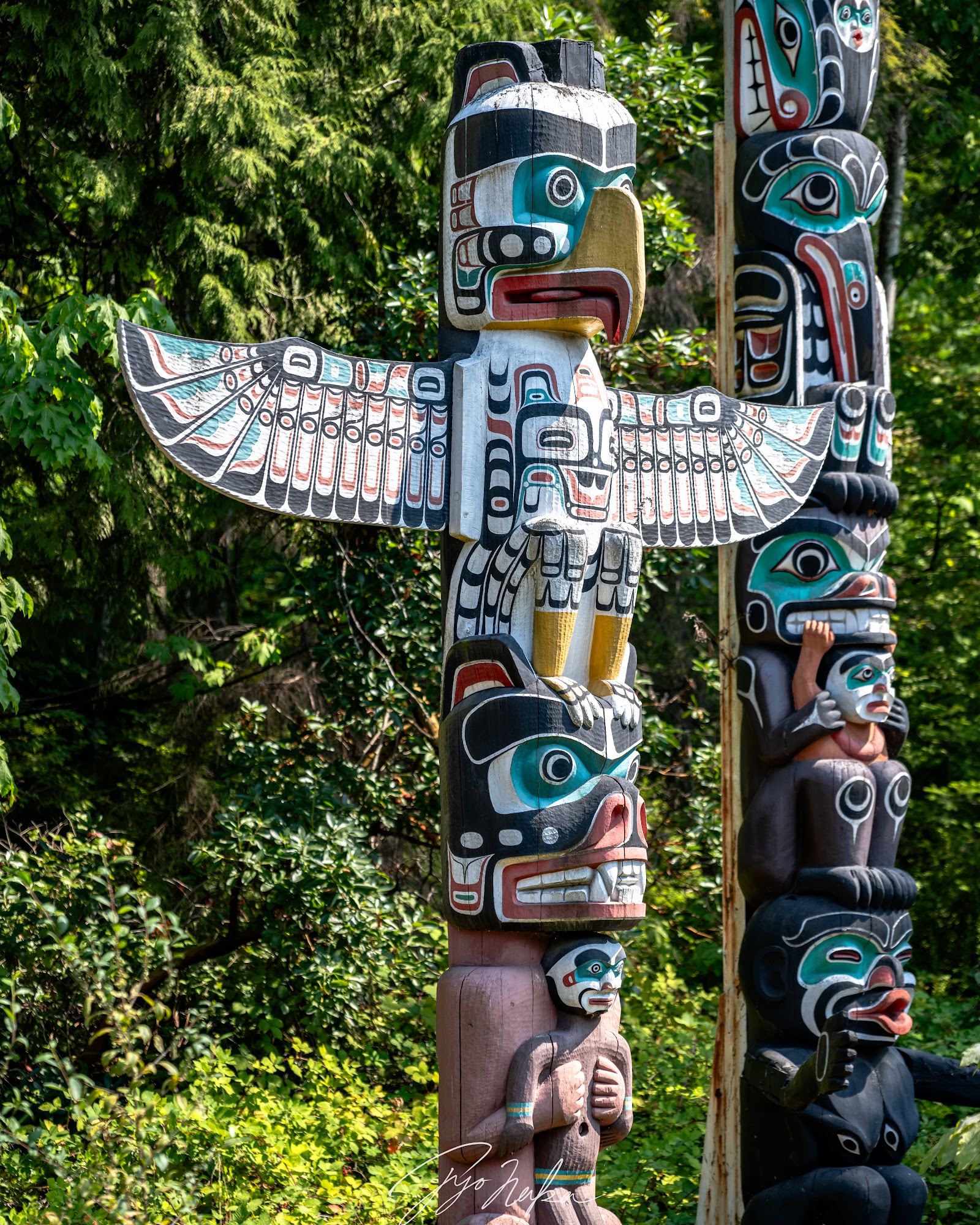 Totem Poles at Brockton Point - Vancouver, BC